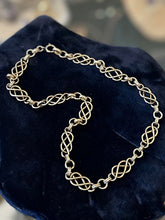Load image into Gallery viewer, Vintage Art Deco Signed WL Walter Lampl 12K GF Gold Filled Specialty Chain 15.25