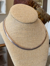 Load image into Gallery viewer, Vintage 1990s Signed M 925 ITALY Sterling Silver 6mm Omega Chain Necklace 17"