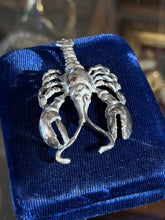 Load image into Gallery viewer, Vintage Midcentury Solid Sterling Silver Lobster Brooch Pin 17.09g