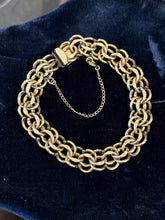 Load image into Gallery viewer, Vintage Signed JB Jacoby Bender 12kt Gold Filled Charm Starter Bracelet 7.25"