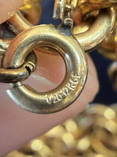 Load image into Gallery viewer, Vintage Signed JB Jacoby Bender 12kt Gold Filled Charm Starter Bracelet 7.25"