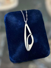 Load image into Gallery viewer, Vintage ORB Otto Rob Bade Sterling Silver Modernist Boomerang Pendant Necklace