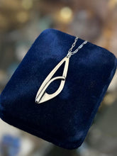 Load image into Gallery viewer, Vintage ORB Otto Rob Bade Sterling Silver Modernist Boomerang Pendant Necklace