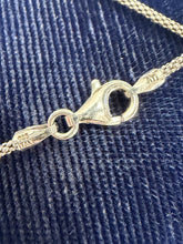 Load image into Gallery viewer, Vintage Sterling Silver Multi Gemstone Cross Pendant Necklace 19"