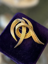 Load image into Gallery viewer, Vintage Signed & Numbered BOUCHER 8811P Gold Plated Matte Textured Swirl Brooch