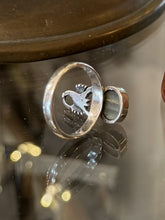 Load image into Gallery viewer, Unique Artisan Sterling Silver Cabochon Gem Bezel Set Scorpion Ring US 9.25