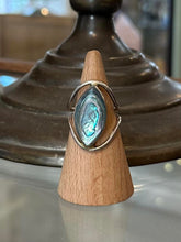 Load image into Gallery viewer, Vintage Signed CR TAXCO Mexico Sterling Silver Abalone Statement Ring US 7
