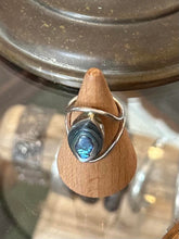 Load image into Gallery viewer, Vintage Signed CR TAXCO Mexico Sterling Silver Abalone Statement Ring US 7
