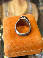 Load image into Gallery viewer, Vintage 1977 Sterling Silver Jamaica High School Jamaica Queens NY Class Ring US 9.5