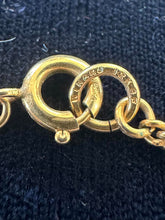 Load image into Gallery viewer, Vintage WINARD 1/20 12K GF Gold Filled Figaro Chain Faux Pearl Necklace 30.25"