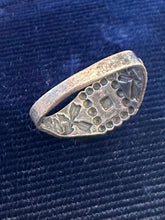 Load image into Gallery viewer, Vintage Midcentury Signed Bell Trading Post Sterling Silver Turquoise Southwestern Ring US 3.75