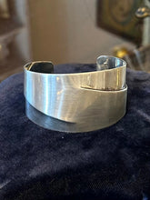 Load image into Gallery viewer, Vintage 1950s REBAJES Sterling Silver Modernist Sculptural Wide Cuff Bracelet