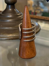 Load image into Gallery viewer, Vintage Sterling Silver Chunky Silverware Utensil Fork Ring Unisex US 12 1/2