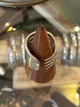 Load image into Gallery viewer, Vintage Sterling Silver Chunky Silverware Utensil Fork Ring Unisex US 12 1/2