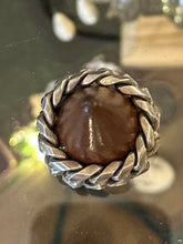 Load image into Gallery viewer, Vintage Sterling Silver Chunky Flat Curb Link Chain Ring Unisex US 15