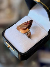 Load image into Gallery viewer, Vintage 1960s ORB Otto Robert Bade Copper Dimensional Triangle Ring Adjustable