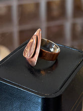 Load image into Gallery viewer, Vintage 1960s ORB Otto Robert Bade Copper Dimensional Triangle Ring Adjustable