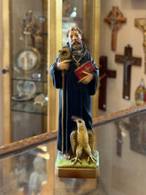 Load image into Gallery viewer, St Benedict Vintage 7.5" Chalkware Statue CS520 | 1950s Religious Saint
