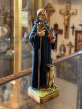 Load image into Gallery viewer, St Benedict Vintage 7.5" Chalkware Statue CS520 | 1950s Religious Saint
