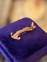 Load image into Gallery viewer, Vintage 1960s ORB Otto Robert Bade Hand Wrought Solid Copper Bunny Brooch Pin