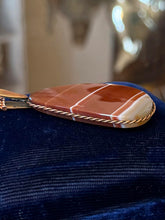 Load image into Gallery viewer, Vintage Rare Signed REBAJES Copper & Banded Agate Pendant Necklace Figaro 18"