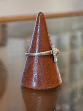 Load image into Gallery viewer, Vintage Sterling Silver Cross & Rose Blossom Ring US 9.25 Religious