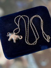 Load image into Gallery viewer, Vintage Solid Sterling Silver Elephant Pendant Necklace 16"