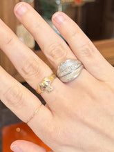 Load image into Gallery viewer, Vintage Signed C&C Clark & Coombs Sterling Silver Clear Rhinestone Ring US 7.25