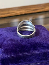 Load image into Gallery viewer, Vintage Signed C&C Clark & Coombs Sterling Silver Clear Rhinestone Ring US 7.25