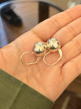 Load image into Gallery viewer, Vintage Italy Sterling Silver Ball Sphere Dangle Drop Earrings