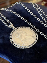 Load image into Gallery viewer, VTG 800 Silver Maria Theresa Thaler Austria Coin on 835 Silver Chain Necklace