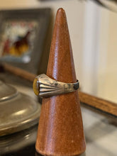Load image into Gallery viewer, Vintage Southwestern Art Deco Revival Sterling Silver Tiger's Eye Ring US 10.25