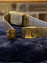 Load image into Gallery viewer, Vintage 1980s 1990s BULOVA Gold Tone 17 Jewels CZ Stainless Steel Women's Watch