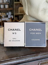 Load image into Gallery viewer, Vintage 1979 Chanel Sample Set in Original Box | Chanel No. 5 & Chanel for Men