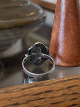 Load image into Gallery viewer, Vintage MKB Russian Finift Hand Painted Porcelain Enamel Silver Ring US 10.25