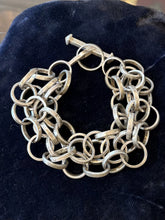 Load image into Gallery viewer, VTG Tiffany & Co. Paloma Picasso Interlocking Circle Multi Chain Toggle Bracelet