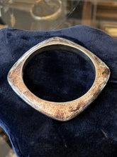 Load image into Gallery viewer, VTG Signed SSD Simon Sebbag Sterling Silver Electroform Square Bangle Bracelet