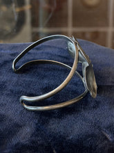 Load image into Gallery viewer, Vintage Signed Stuart Nye Sterling Silver Dogwood Floral Cuff Bracelet