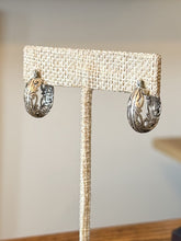 Load image into Gallery viewer, Vintage Filigree Scroll Sterling Silver Pierced Hoop Earrings Small