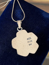 Load image into Gallery viewer, Vintage Signed CII Mexico Sterling Silver Puffy 3D Hibiscus Pendant Necklace