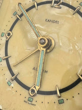 Load image into Gallery viewer, Vintage Midcentury Kandel Germany Travel Alarm Clock Mother of Pearl & Brass