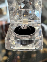 Load image into Gallery viewer, Antique Edwardian Signed WB WG 590 White Gold Diamond Geometric Ring US 8 1/4