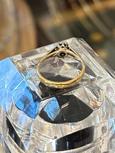 Load image into Gallery viewer, Antique 18ct Yellow Gold & Platinum Diamond Engagement Ring US Size 5