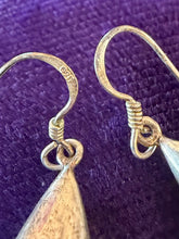 Load image into Gallery viewer, Vintage Sterling Silver Filigree Teardrop Dangle Drop Earrings Pierced