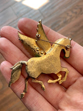 Load image into Gallery viewer, Vintage 1960s Midcentury Hattie Carnegie Rhinestone Pegasus Brooch Unsigned