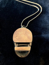 Load image into Gallery viewer, Vintage Solid Sterling Silver Articulated Skull Head Pendant Necklace 30" Rare