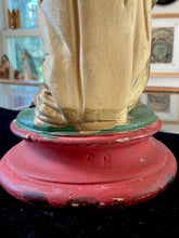 Load image into Gallery viewer, RARE Vintage Midcentury Our Lady of Lourdes Hand Painted Chalkware Statue