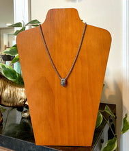 Load image into Gallery viewer, William Schraft Sterling Silver 18K Gold Chalcedony Byzantine Pendant Necklace