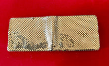 Load image into Gallery viewer, Vintage 1950s 1960s Whiting & Davis Gold Tone Mesh Bifold Wallet Midcentury