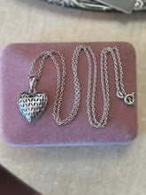 Load image into Gallery viewer, Swarovski Sterling Silver Cut-Out Heart Pendant on 835 Silver Chain Necklace